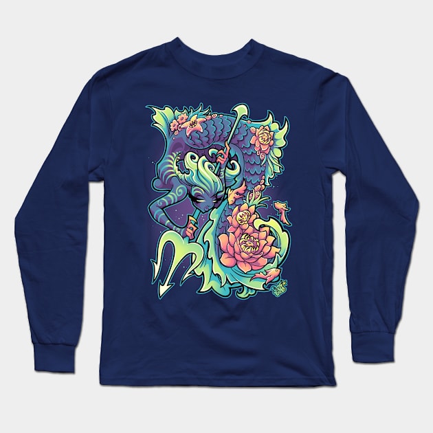 ZODIAC PISCES Long Sleeve T-Shirt by JEHSEE